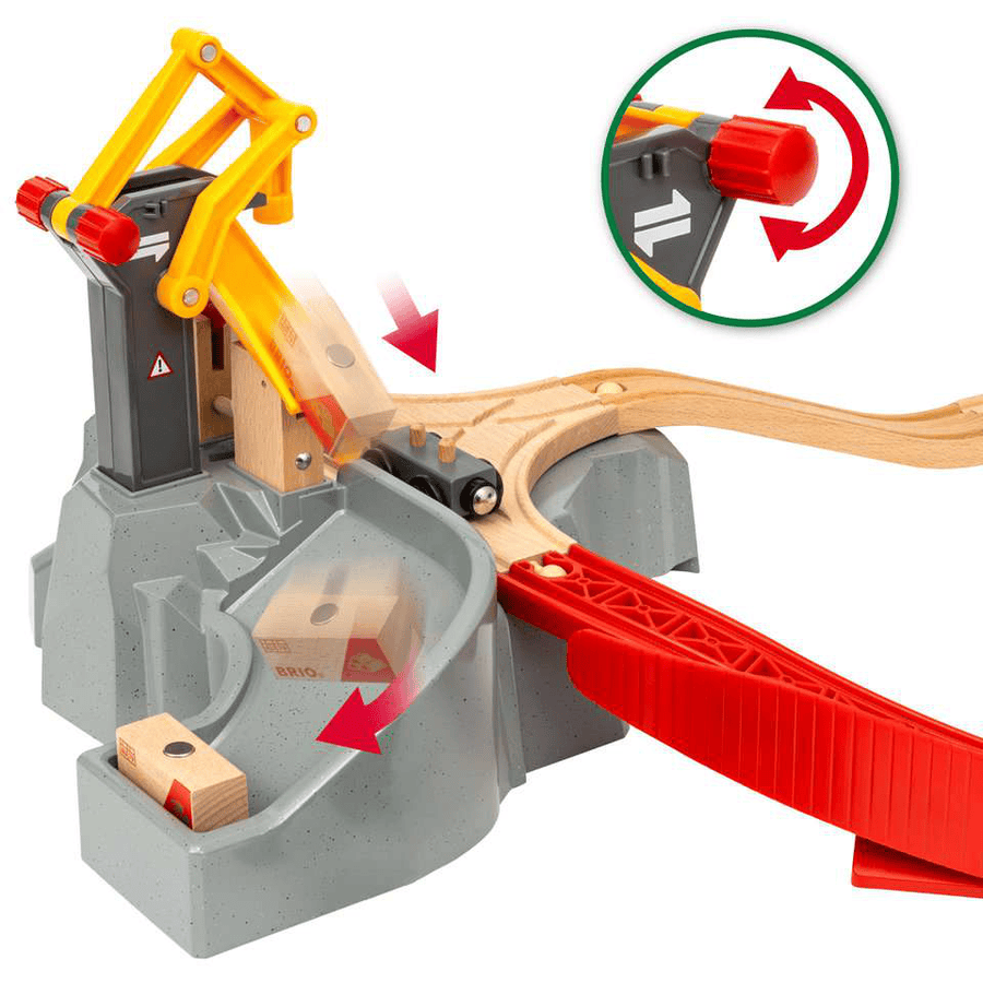 BRIO®WORLD Wooden Railway Mountain Freight Set Deluxe