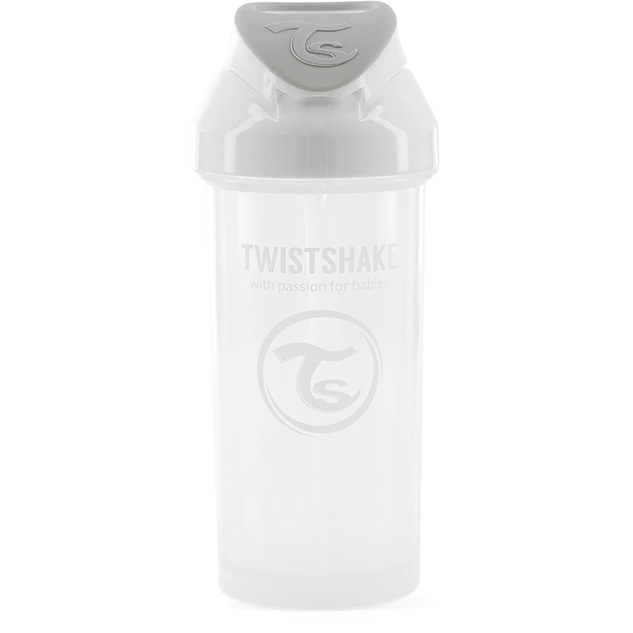 TWIST SHAKE Halmflaske Halmkop 360 ml 6+ måneder pastelhvid