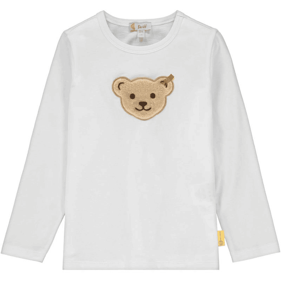Steiff Langarmshirt, bright white