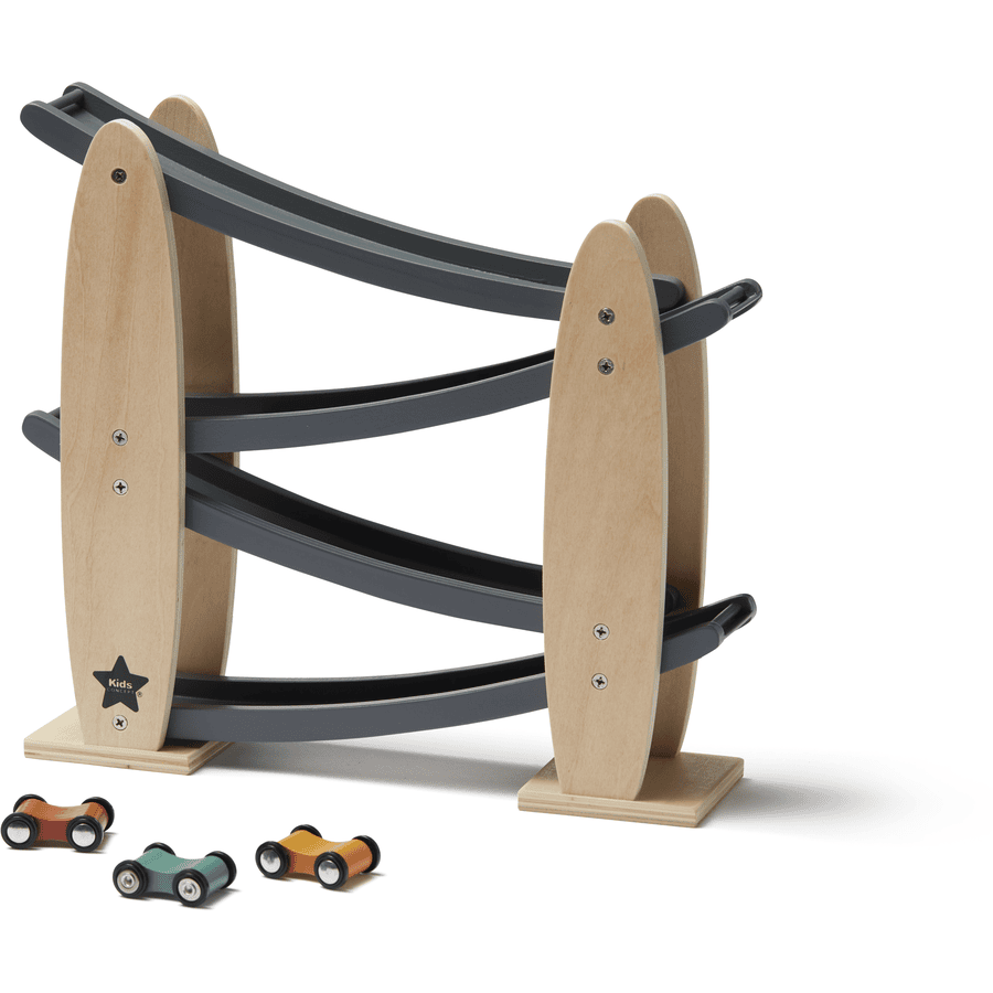 Kids Concept® Kugelbahn mit Autos Aiden, grau