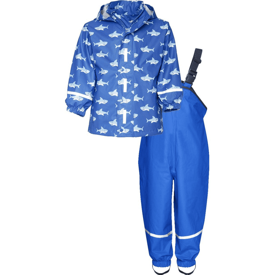 Playshoes Rain Set Shark blue