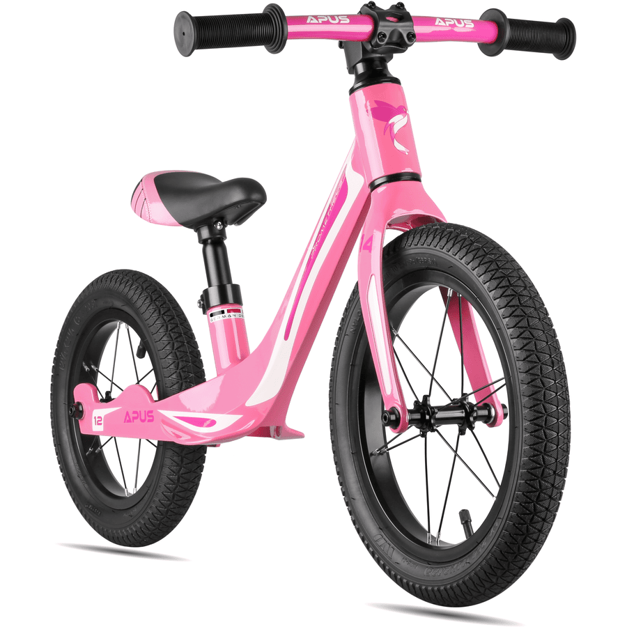 PROMETHEUS BICYCLES ® Bicicleta sin pedales  modelo APUS  rosa 14/12"