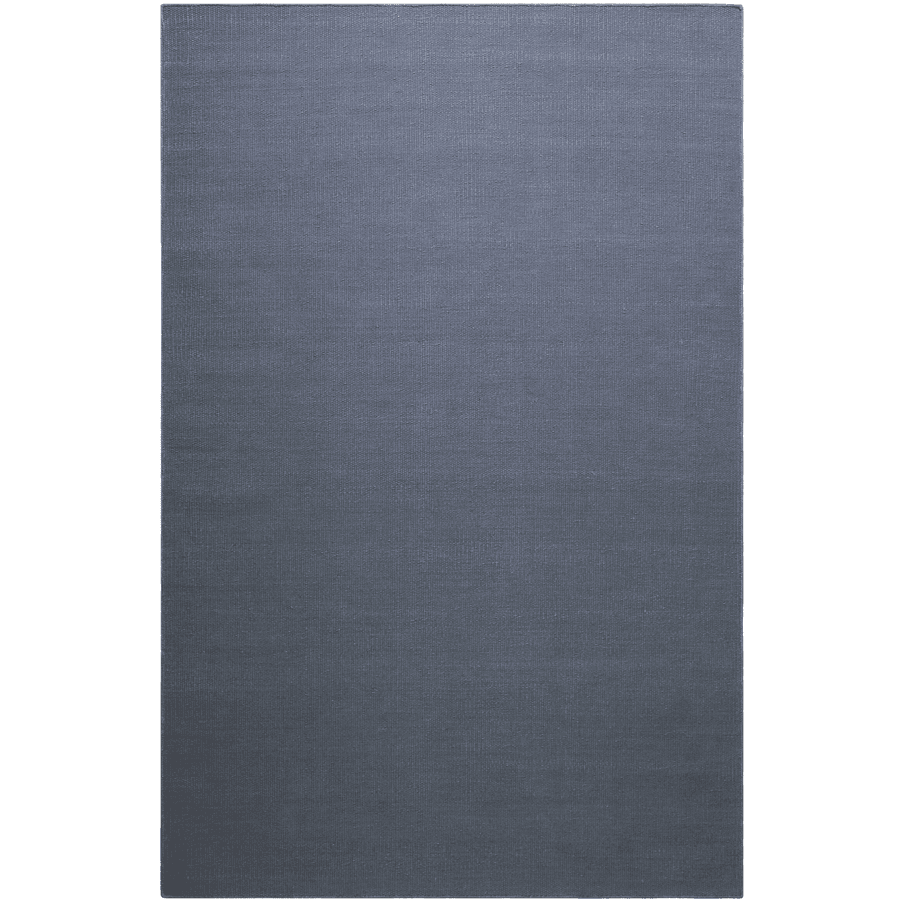 Green Looop Handweb-Teppich Nizza blau grau