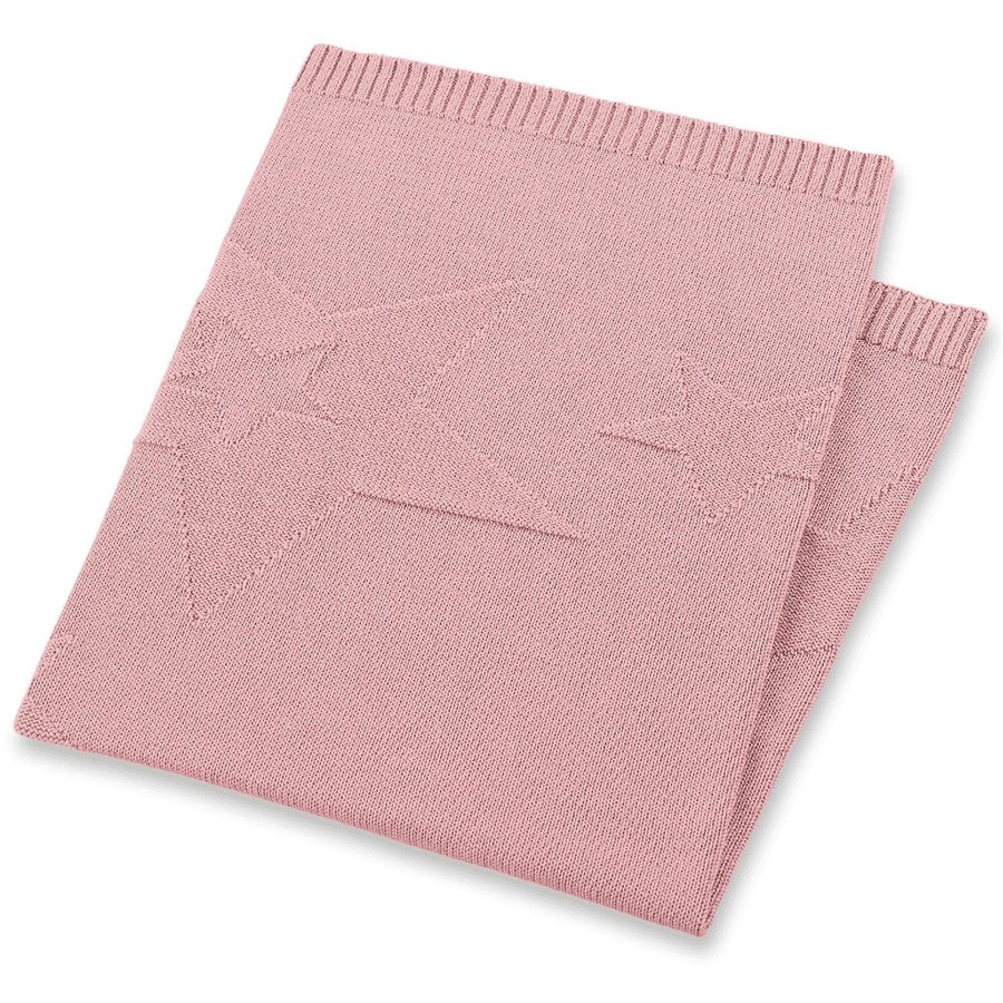 Sterntaler Copertina in maglia Orsacchiotto Baylee rosa 100 x 75 cm