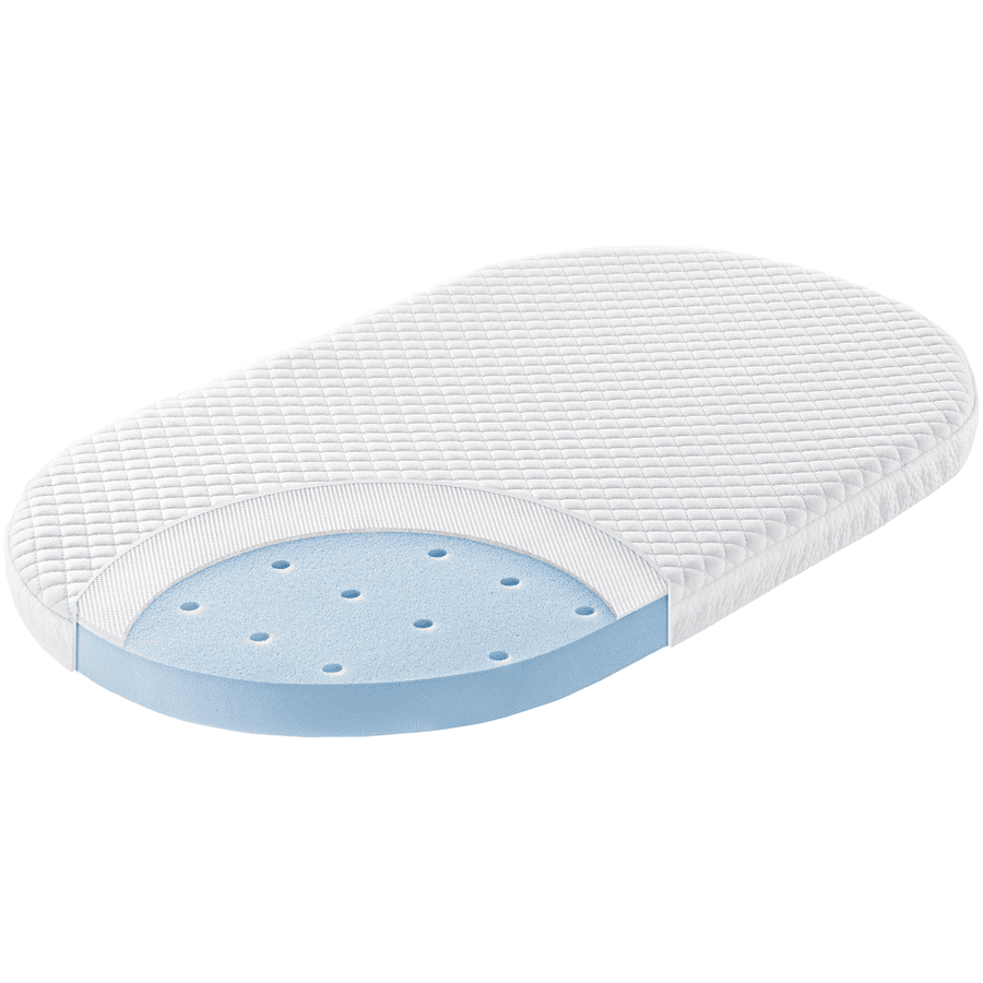 JULIUS ZÖLLNER Matelas pour berceau roulettes Flow Lite DuoSoft 82x47 cm