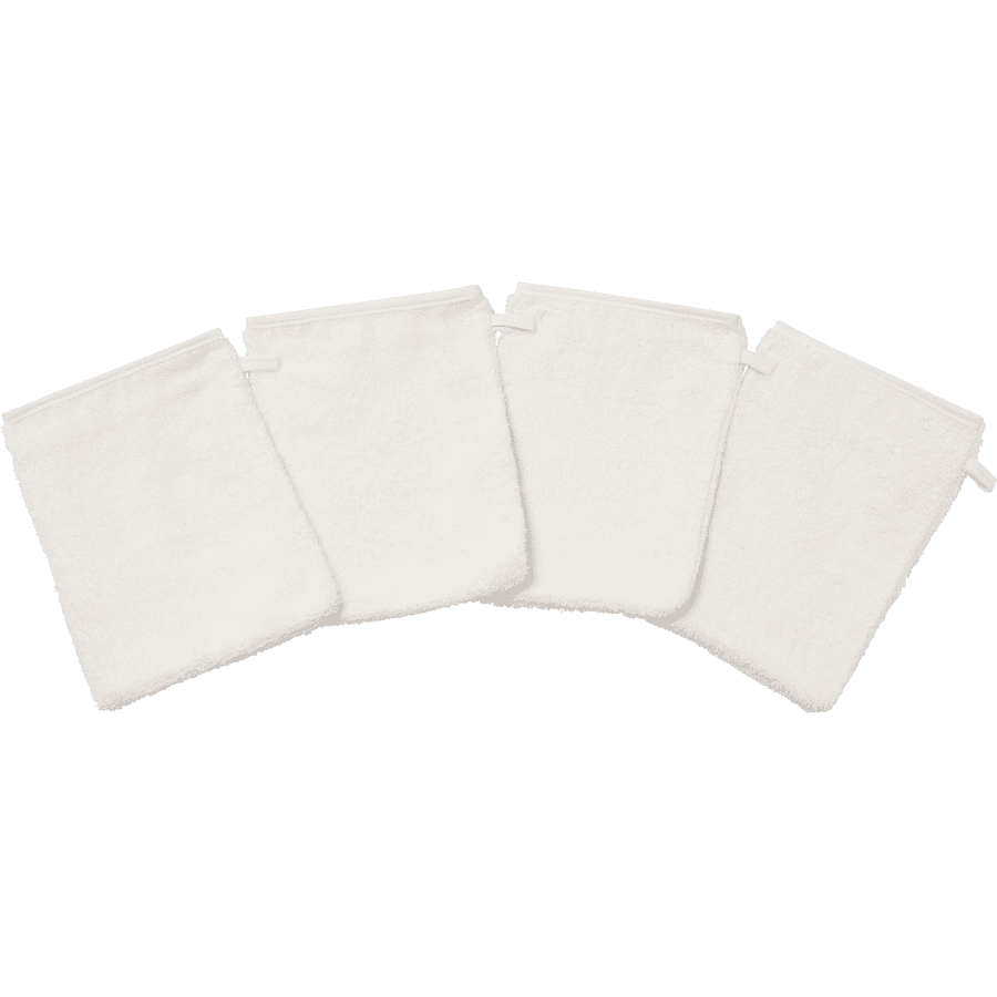 kindsgard Guanti da lavaggio vasklude confezione da 4 pezzi bianchi