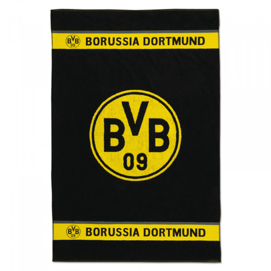 BVB badehåndkle med emblem 100x150 cm