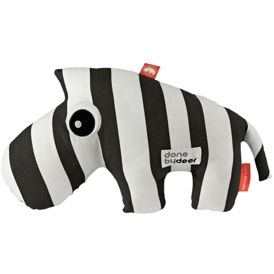 Done by Deer ™ Knuffels Zebra Zebee gestreept, zwart/witte knuffels