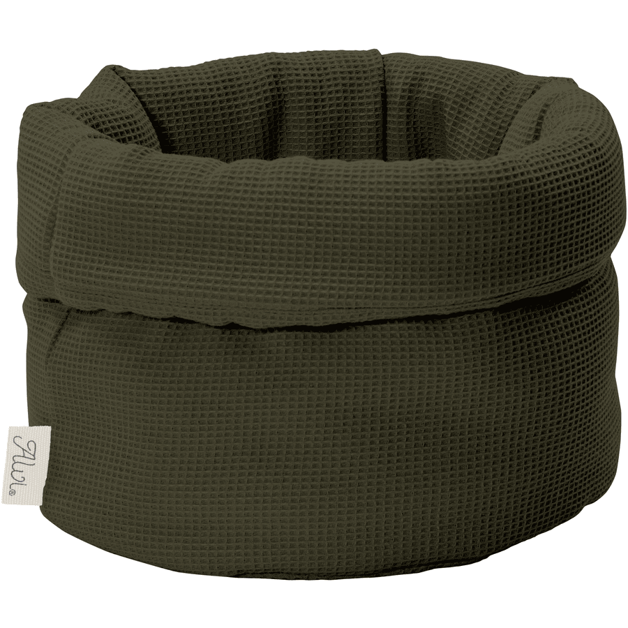 Alvi® Utensilo rund Waffle piqué Khaki