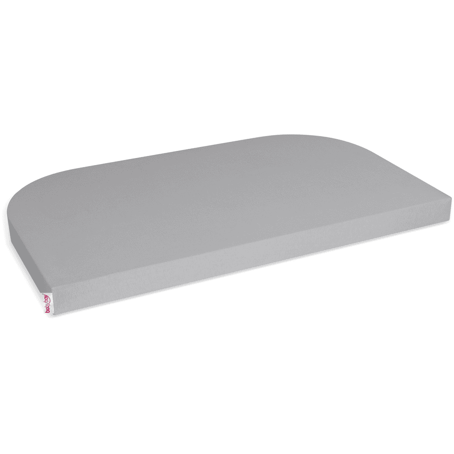 babybay babybay® Prześcieradło Jersey Deluxe pasujące do modelu Boxspring XXL szary