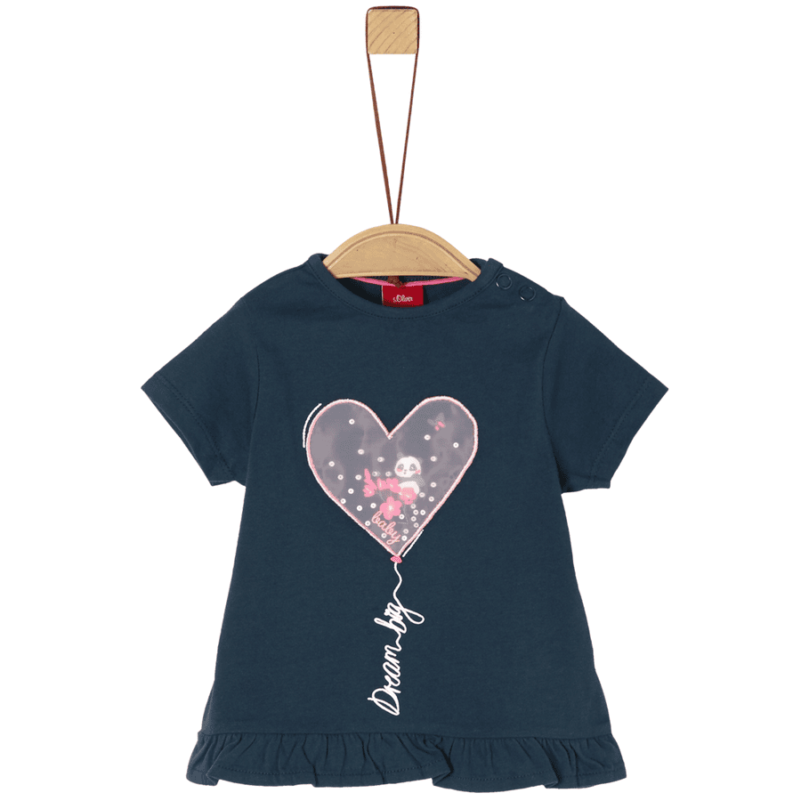 s. Olive r T-shirt donkerblauw