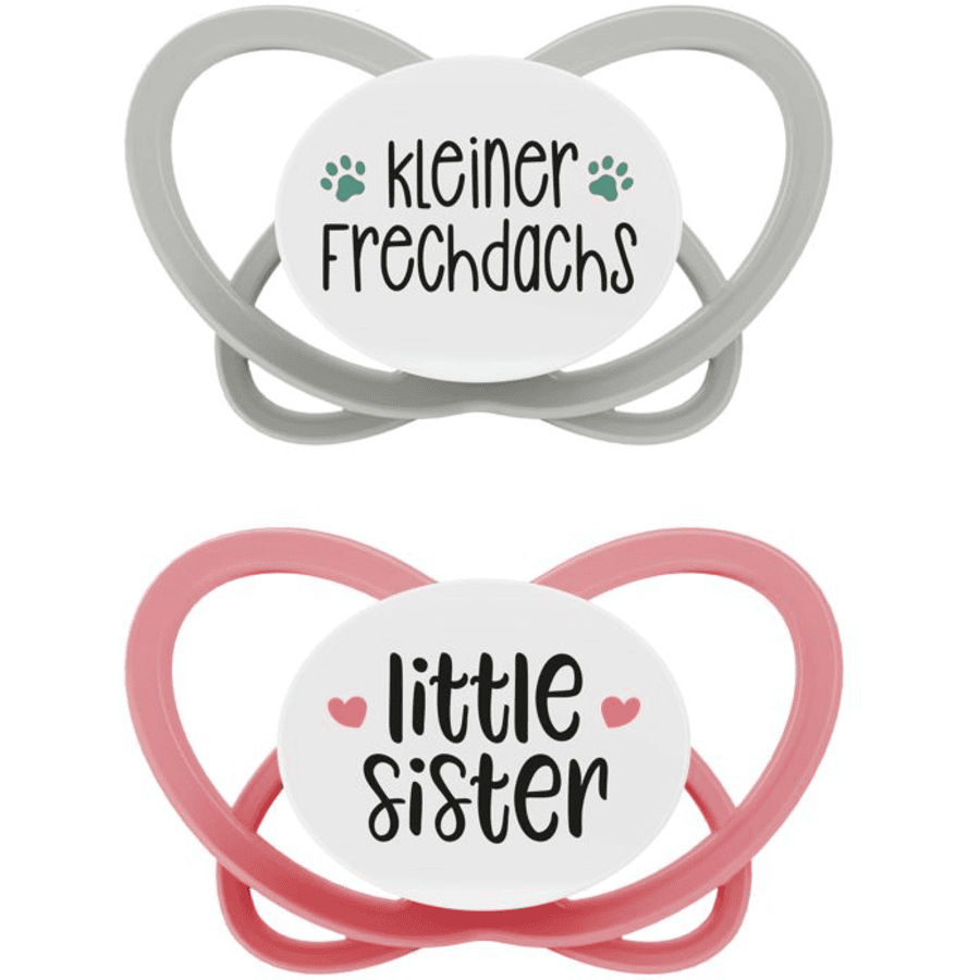 nip ® Soother My Butterfly Green Edizione speciale, taglia 2 (5-18 mesi), tasso impertinente / little sister