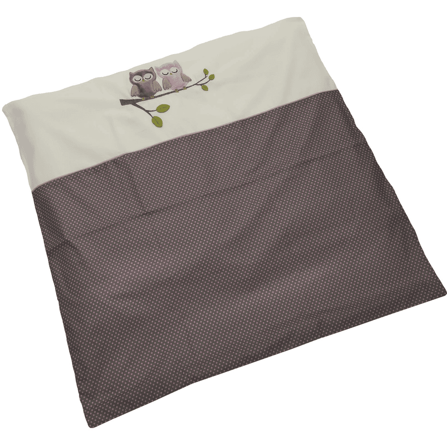 Be Be 's Collection Bettwäsche Eulen rosa 80 x 80 cm 