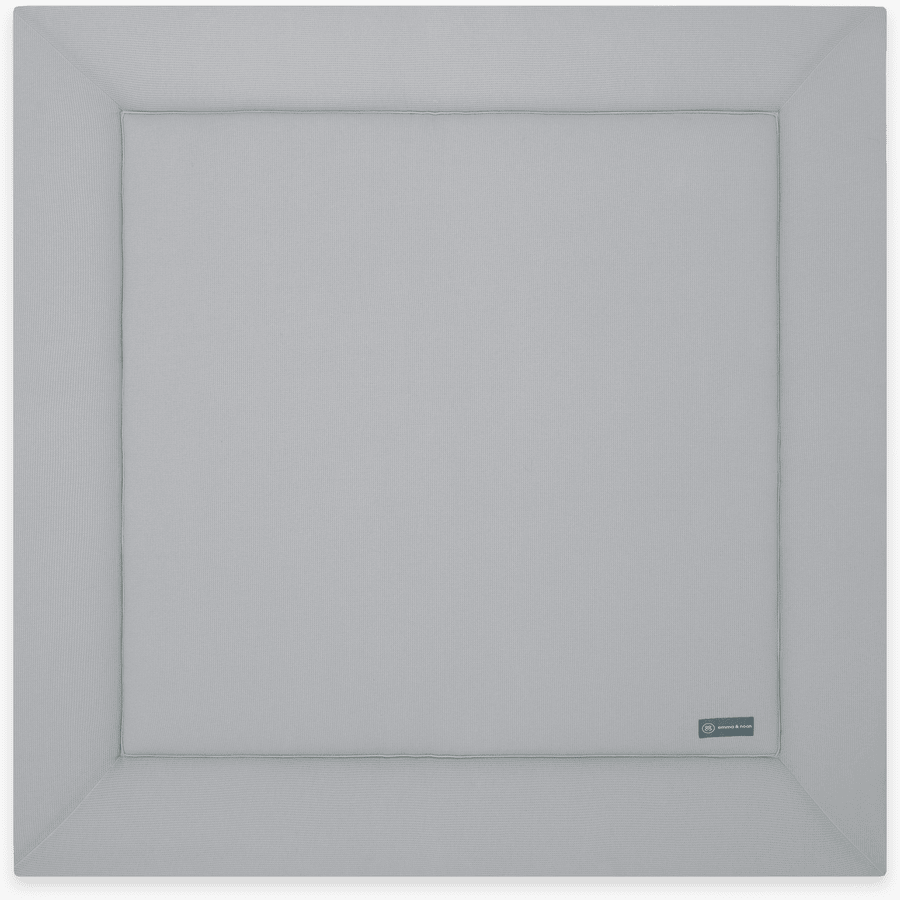 Essential emma & noah kravletæppe Mini Pique Grey 120 x 120 cm