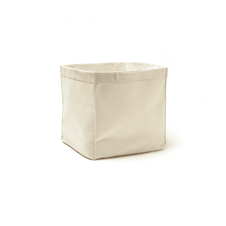 Kids Concept ® Caja de tela 30x30x30 cm, beige claro 
