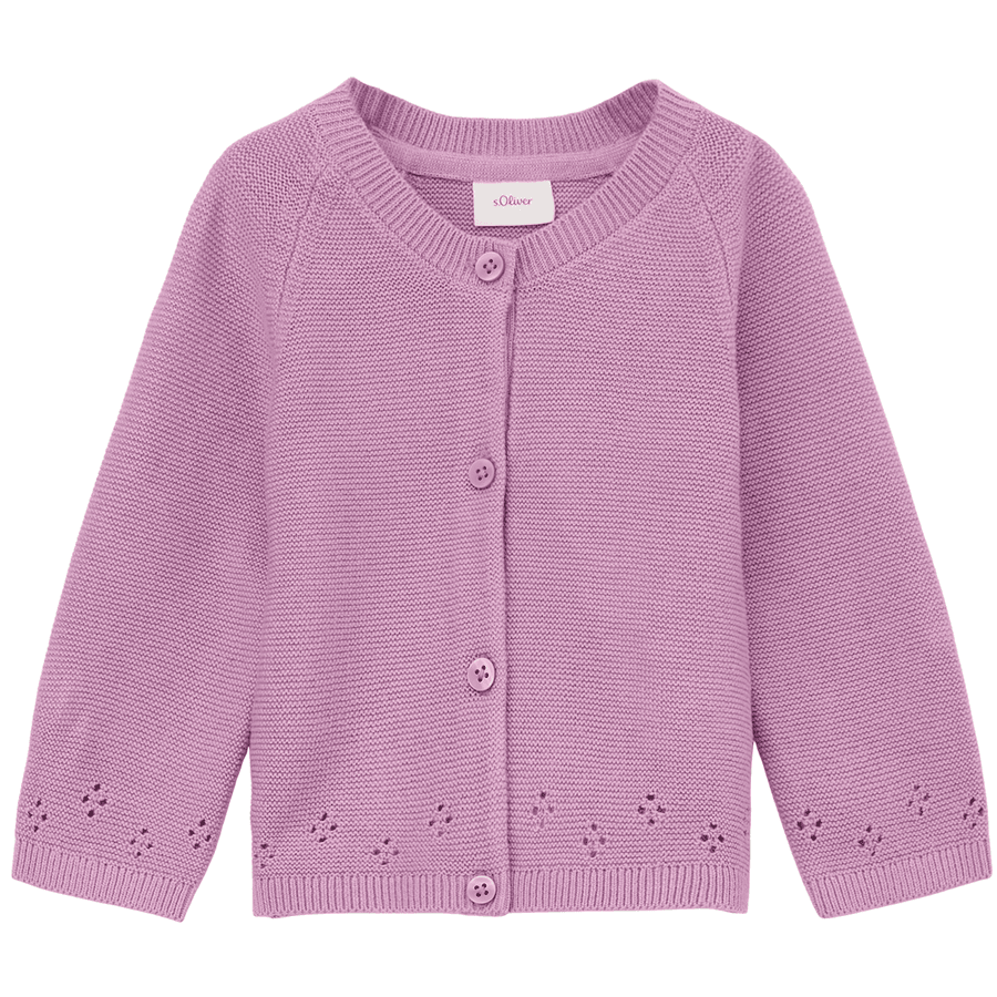 s. Olive r Veste en tricot lilas