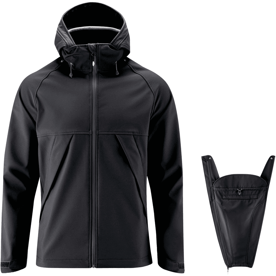 mamalila Softshell-Draagjas voor mannen Allrounder zwart