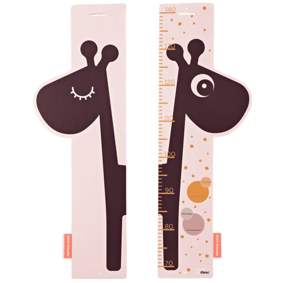 Done by Deer ™ Mittapuikko Giraffe Raffi, vaaleanpunainen