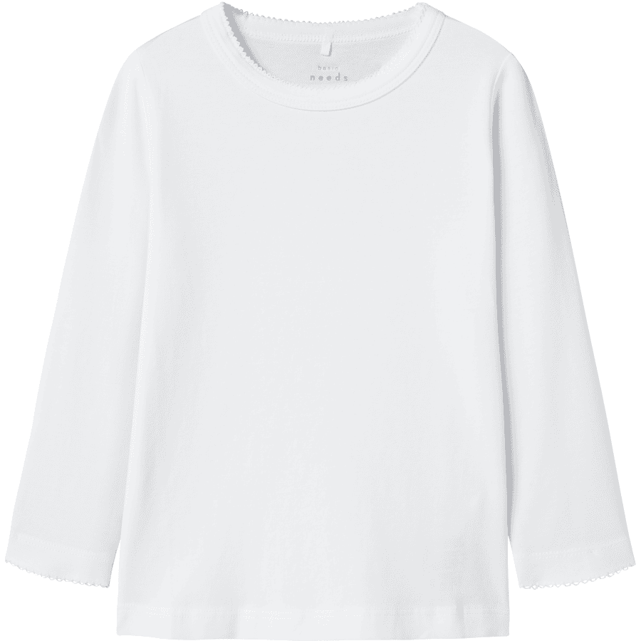 name it Bright Shirt met lange mouwen Nmfvenilla White 