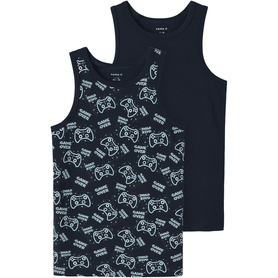 name it Tank top 2-pack Dark Sapphire