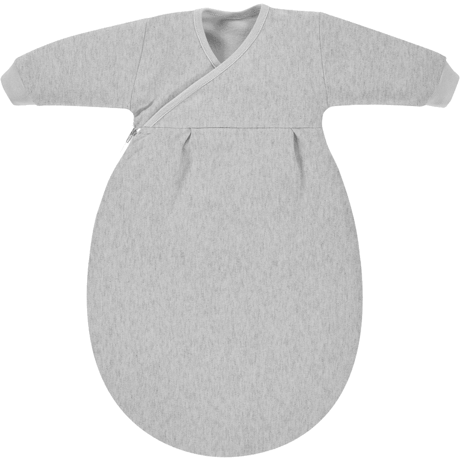 Alvi ® Saco de dormir infantil interior Baby-Mäxchen® Jersey gris melange