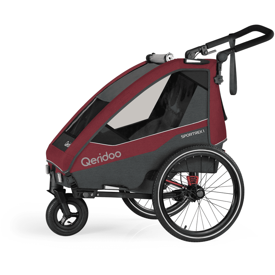 Qeridoo ® Sportrex 1 barn cykelvagn Limited Edition Cayenne Red Kollektion 2023