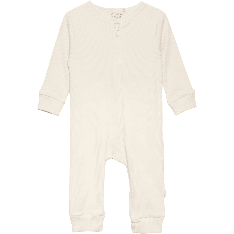 Minymo Rib Seed Sleeping Gown pearl 