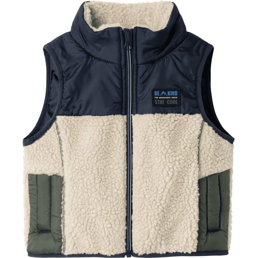 name it Gilet Teddy Nmmmall Zaffiro scuro