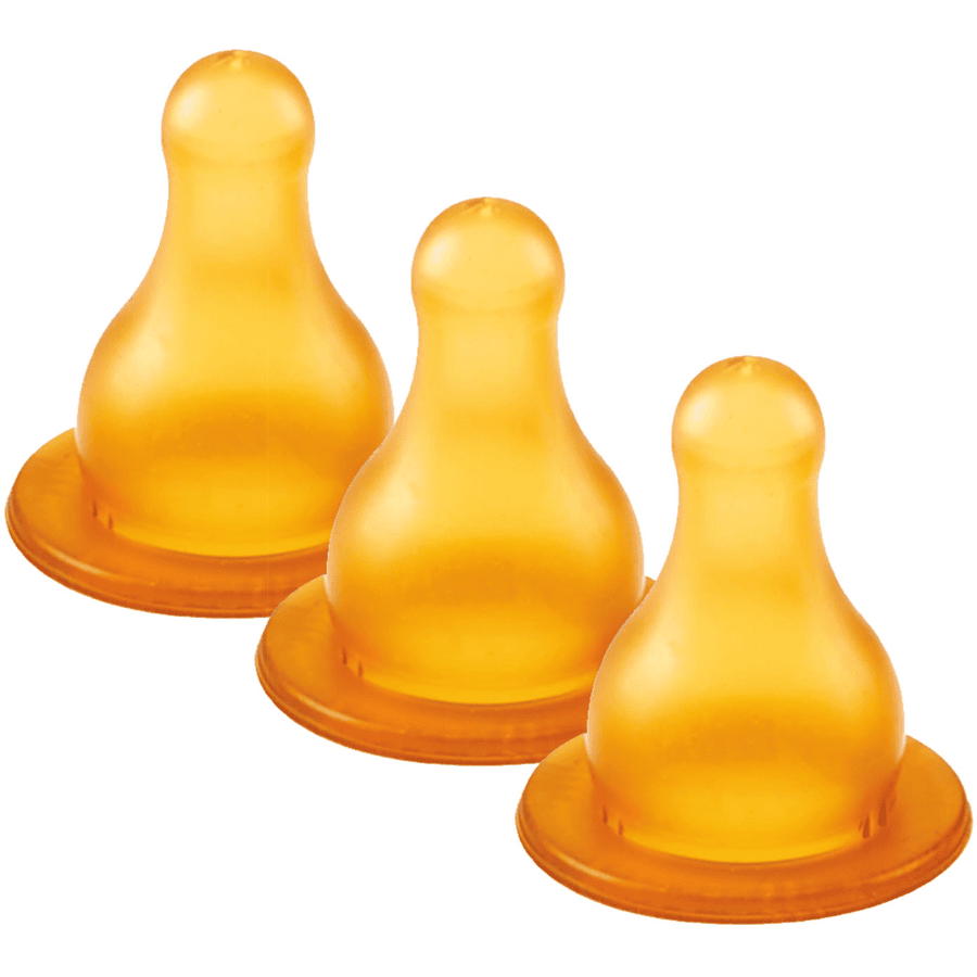 Thermobaby ® Sugkoppar med variabelt flöde av naturgummi, 3 st.