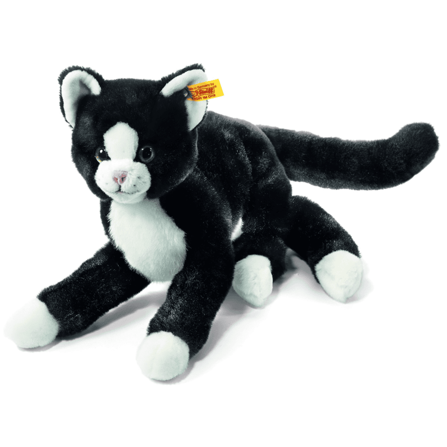 STEIFF Kočka černá/bílá 30 cm