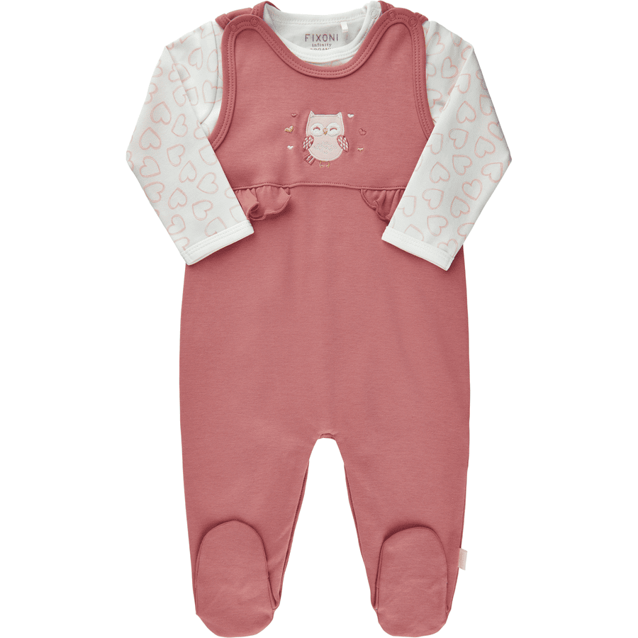 FIXONI Body manica lunga 2 pezzi dusty rosa 