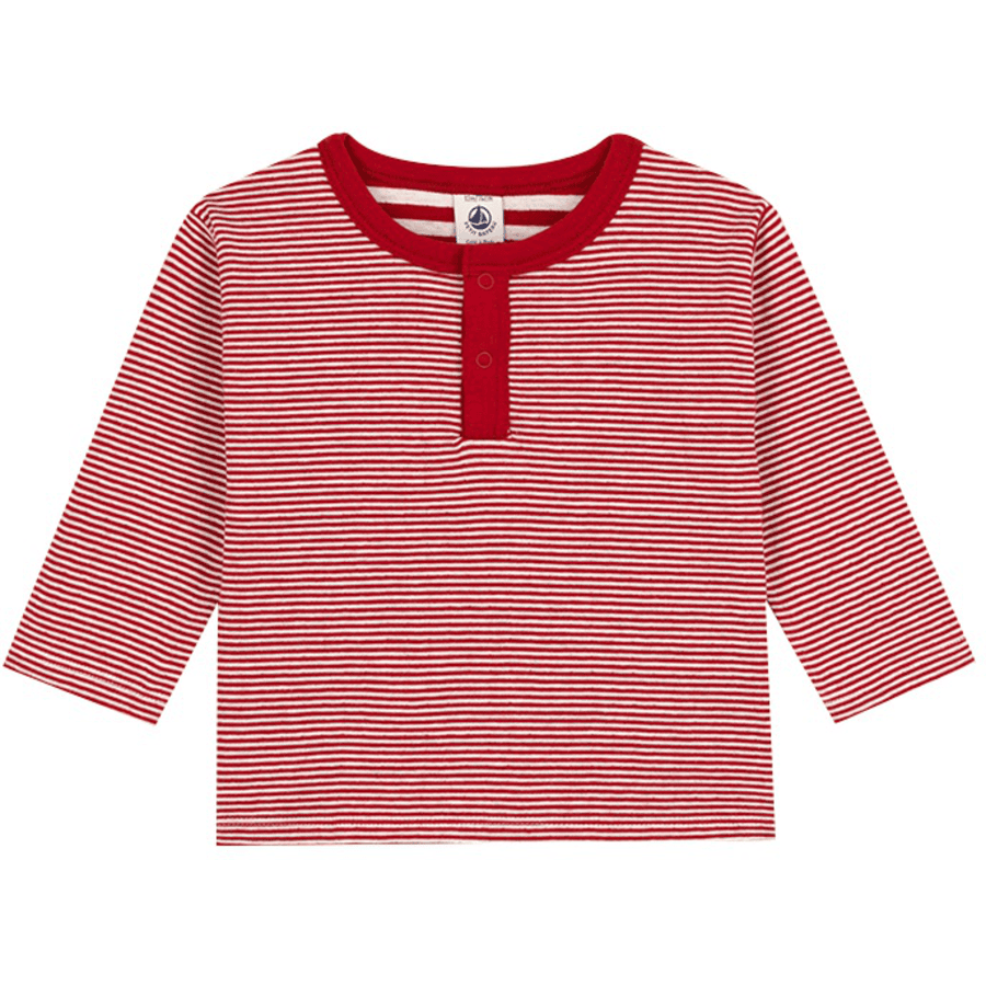 Petit Bateau T-shirt bébé manches longues milleraies tubique stop montelimar