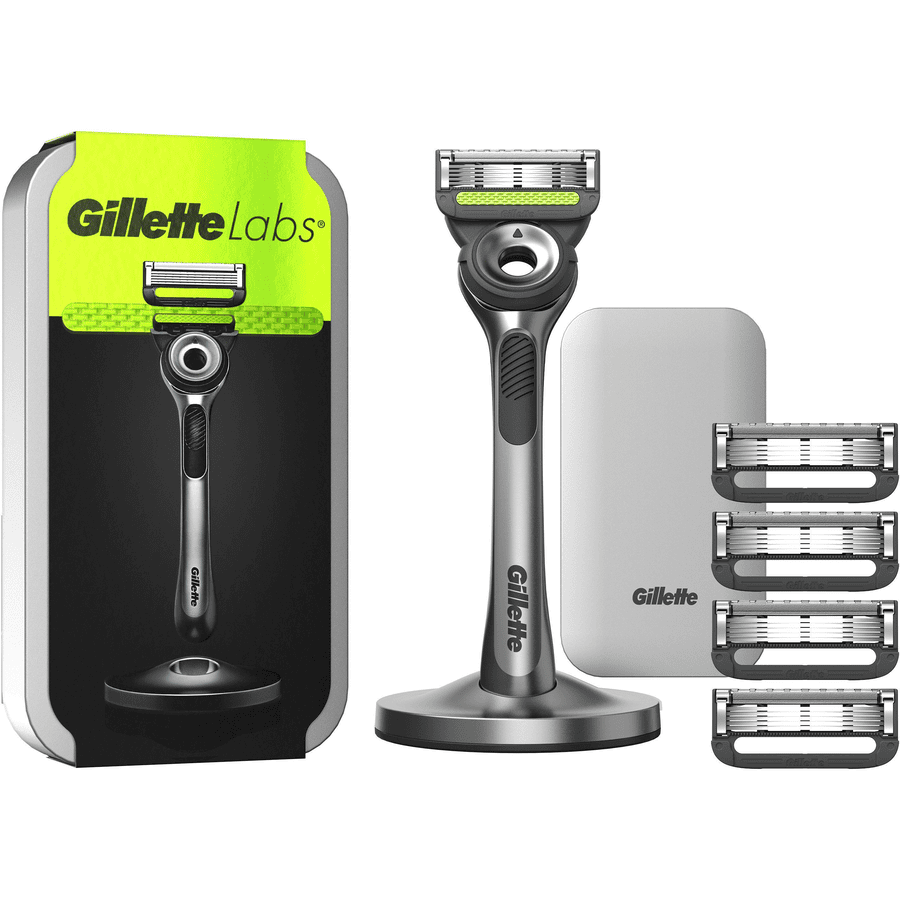 Gillette ® Labs Barbermaskin med 5 barberblader og reiseetui