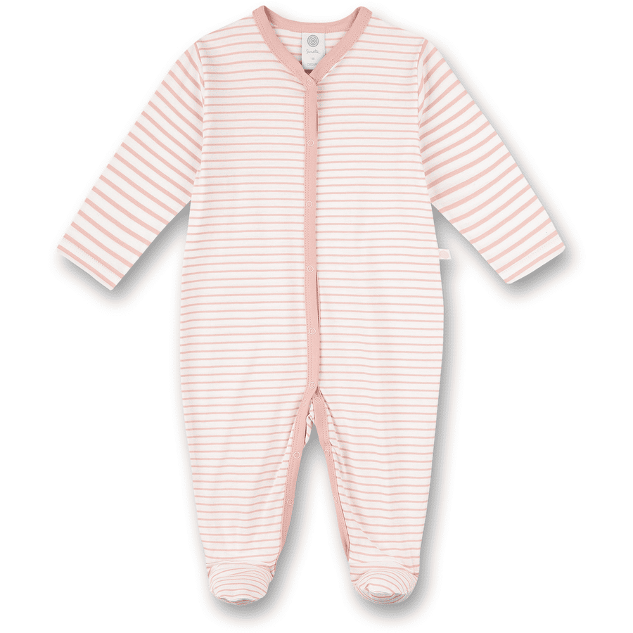 Sanetta Overall silver pink gestreift