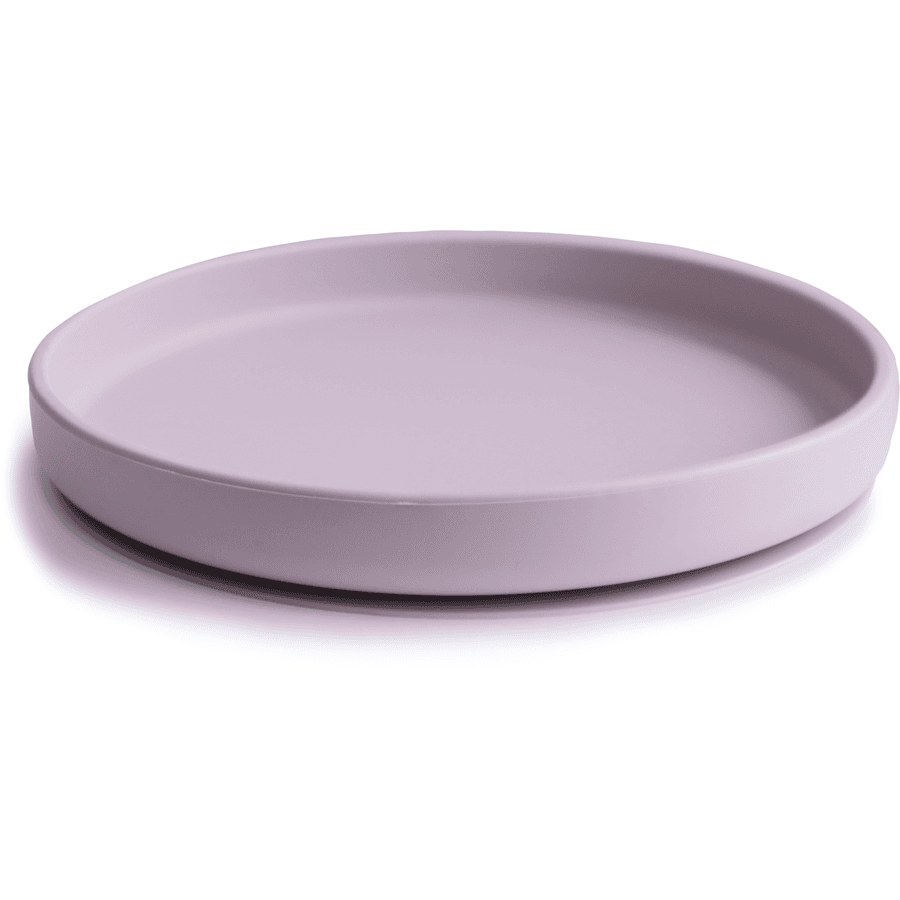 mushie Silikonteller Classic mit Saugfuß Soft Lilac