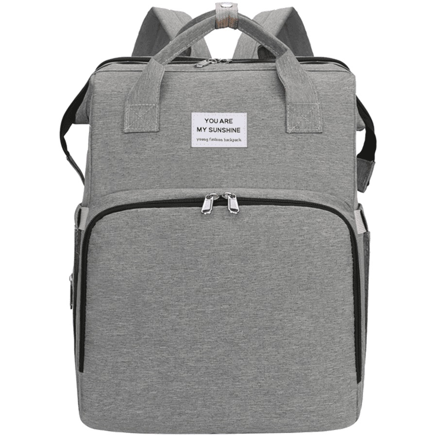 Stella Bag Zaino per il cambio Basic Grigio con logo Sunshine