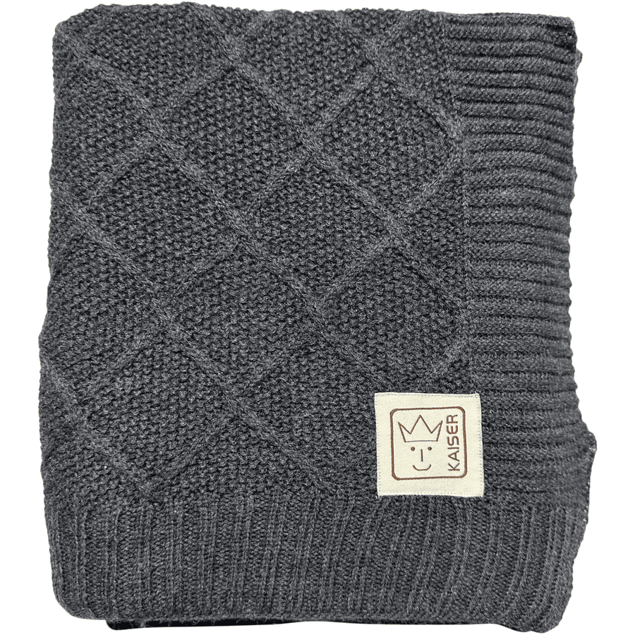 Kaiser Babydecke WOOL Merino wolle graphite