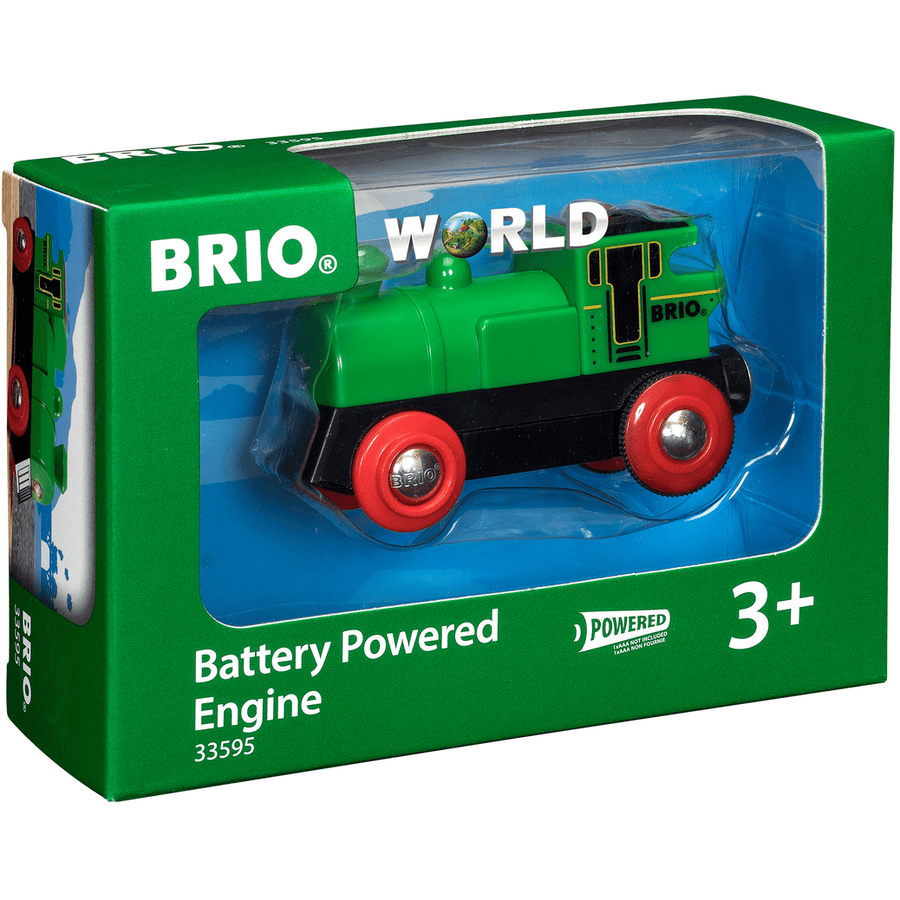 BRIO® WORLD Batteridrevet lokomotiv - grønt
