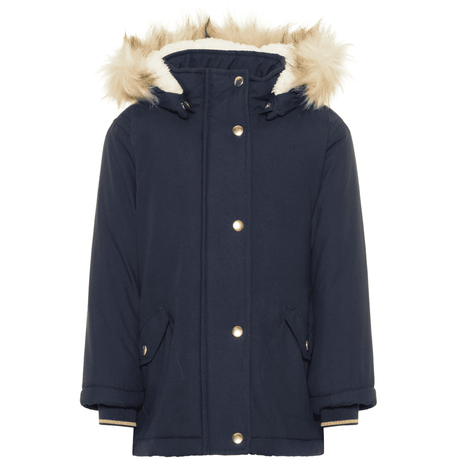 name it Girls Winterjasje Moa donker saffier 