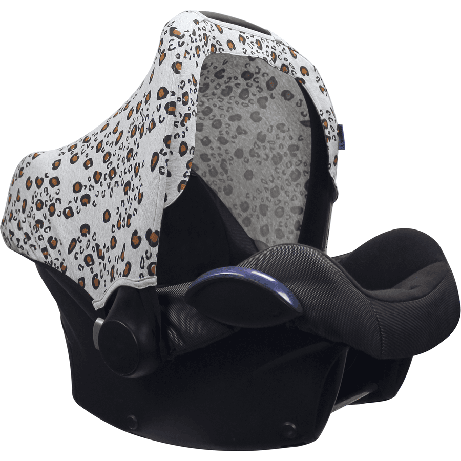 DOOKY  Zonnescherm voor baby autostoeltjes Little Leopard