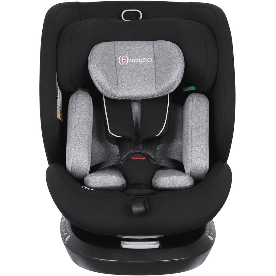 babyGO Siège auto pivotant Protection 360 grey