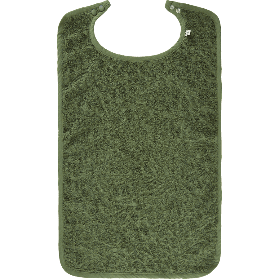 Pippi Frottee Lätzchen deep lichen green