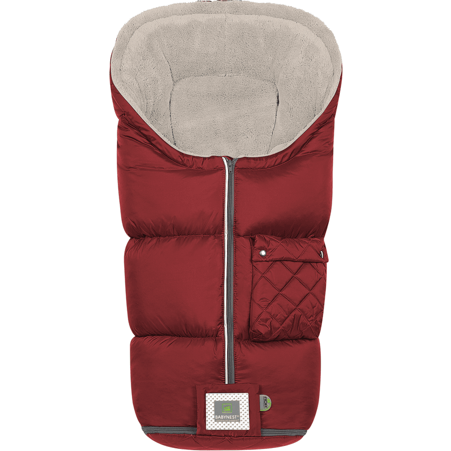 odenwälder Footmuff Gino-cs czerwony velvet 