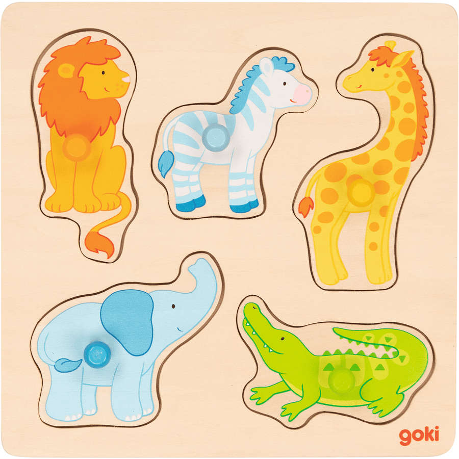 goki Steckpuzzle Auf Safari