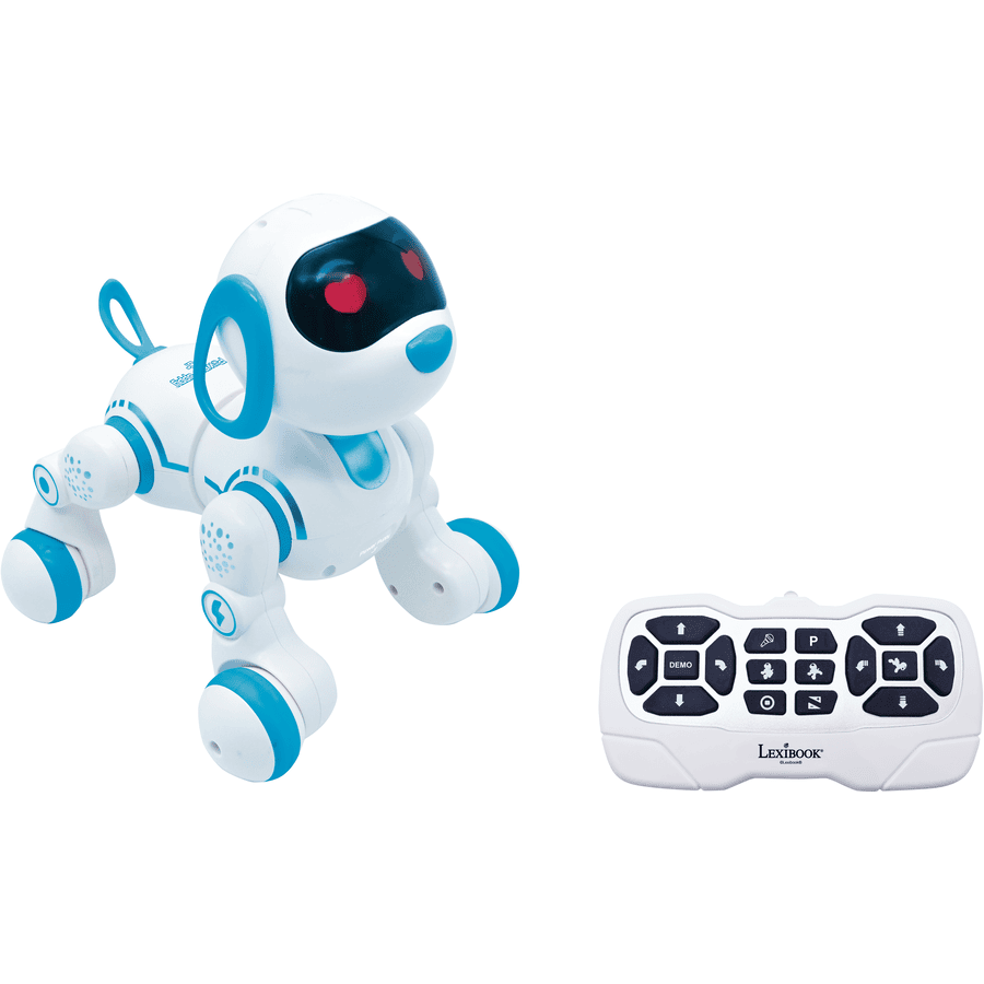 LEXIBOOK Power Puppy Junior Pieni älykäs interaktiivinen robottikoira kaukosäätimellä.