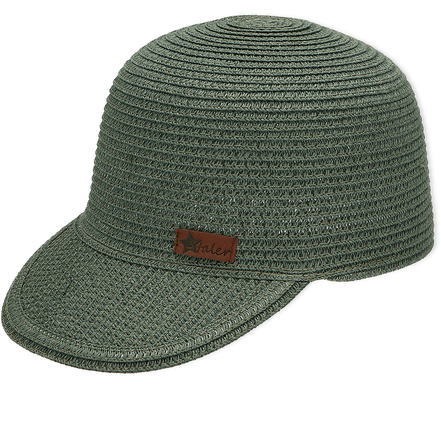 Sterntaler Cappello da baseball in paglia verde scuro