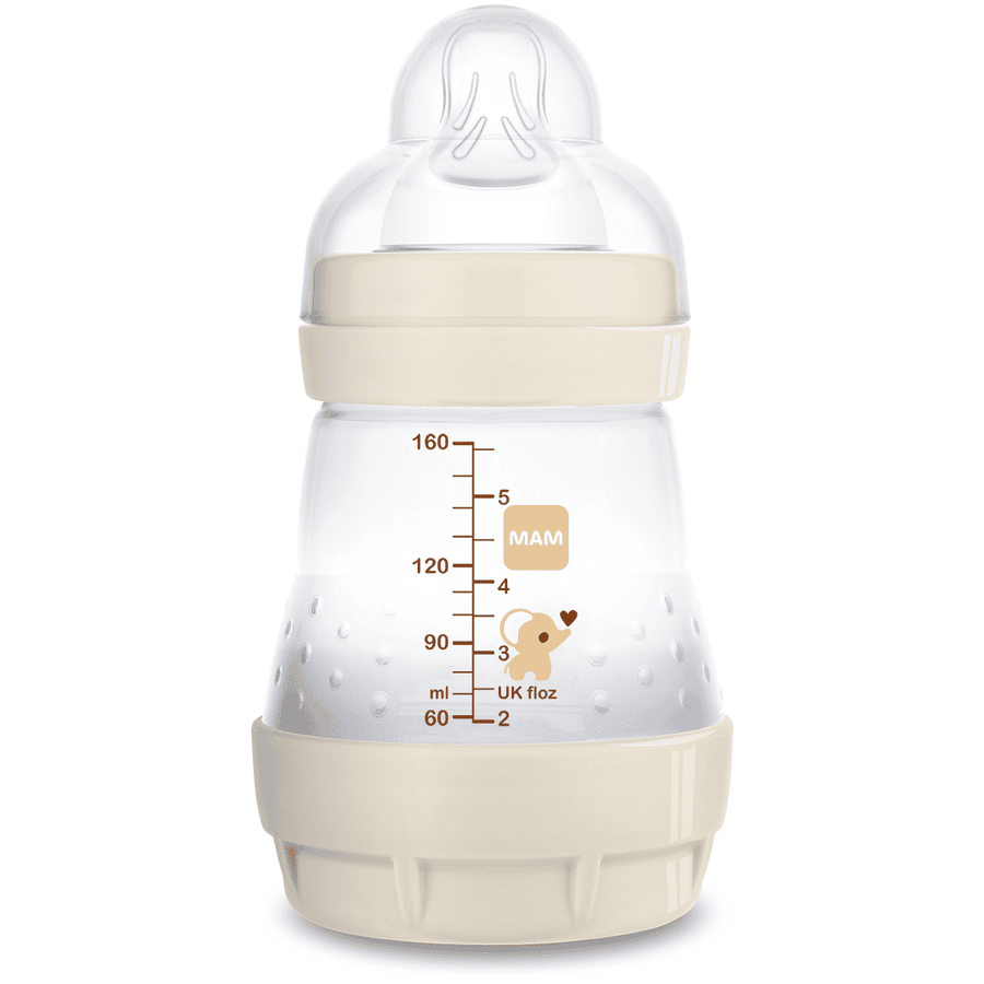 MAM Babyflaska Easy Start Anti-Colic 160 ml, 0+ månader, Elephant
