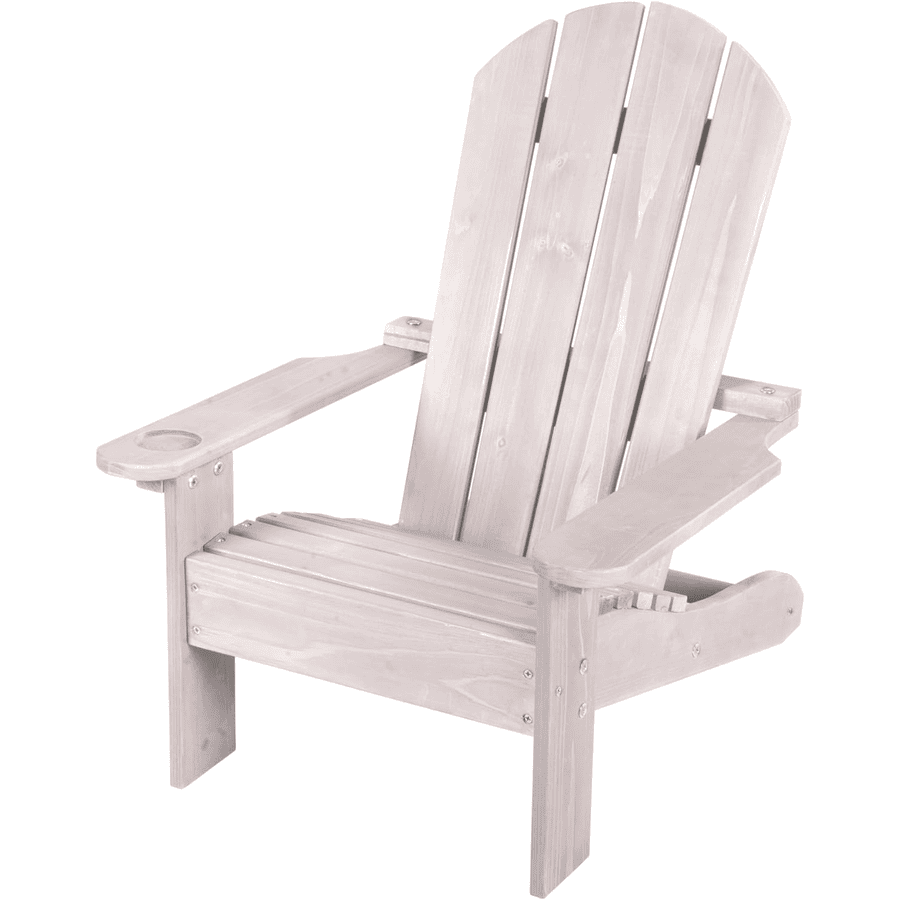 roba Outdoor -Krzesło dziecięce Deck Chair szare przeszklone