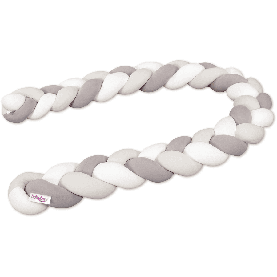babybay® nest snake flettet for alle modeller elfenben/beige/kream 180 cm