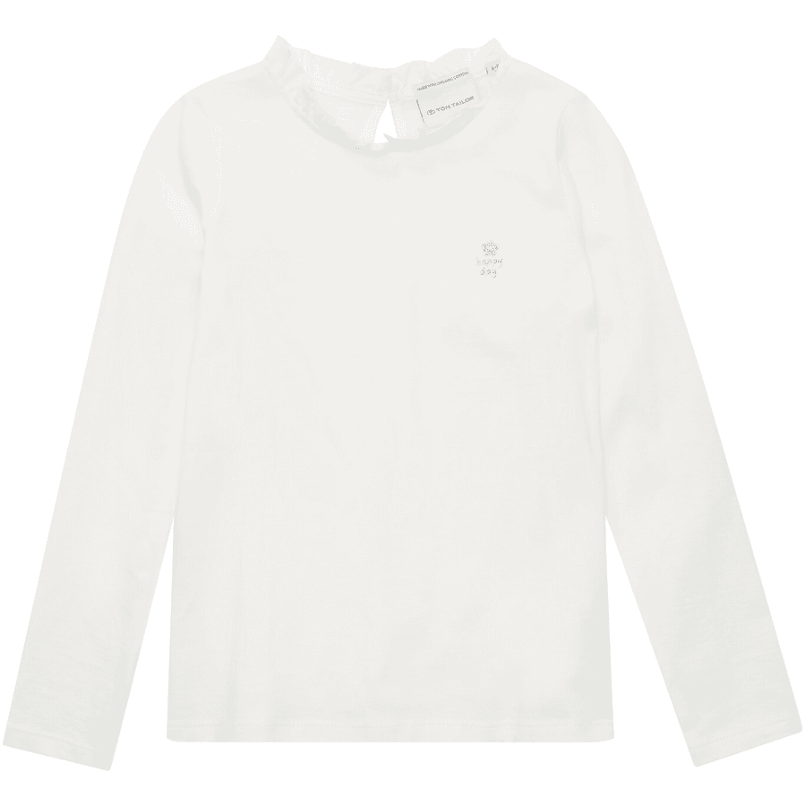 TOM TAILOR Langarmshirt Whipser White